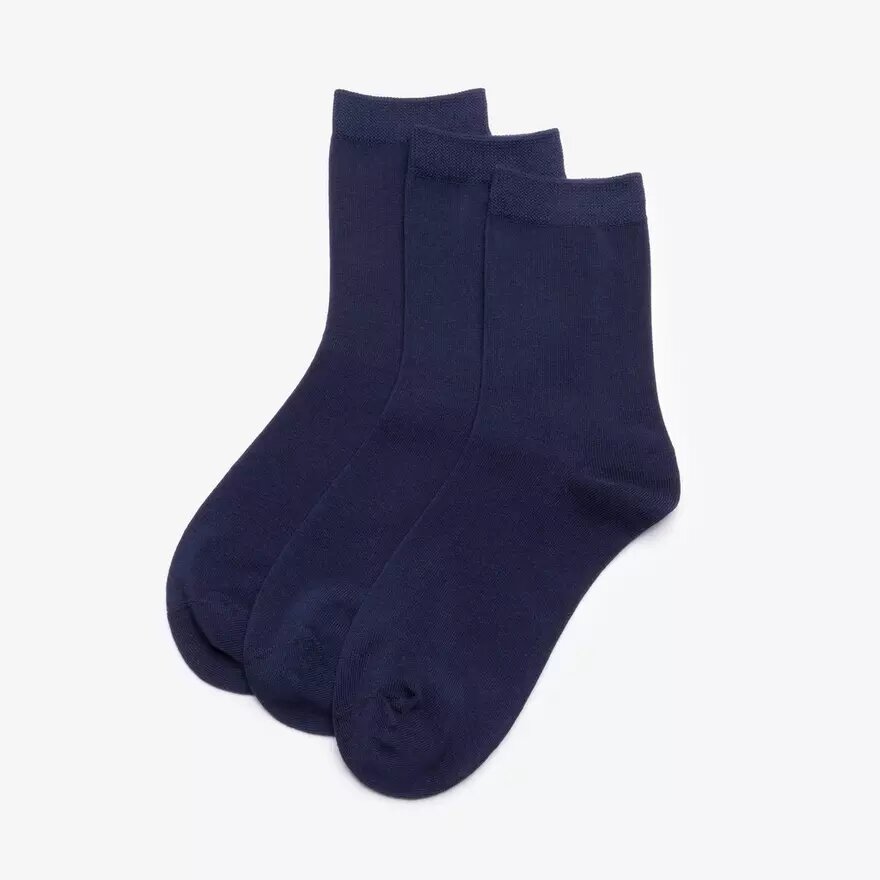 3-pack Crew-strumpor, marinblå 3-pack Crew-strumpor, marinblå