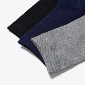 3-pack Crew-strumpor, svarta, flerfärgade