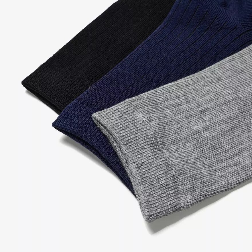 3-pack Crew-strumpor, svarta, flerfärgade 3-pack Crew-strumpor, svarta, flerfärgade