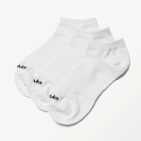 3-pack sportankelstrumpor. Vita