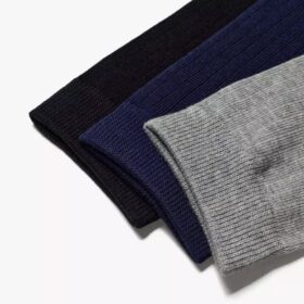 3-pack svarta, mångfärgade strumpor