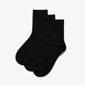 3-pack svarta strumpor