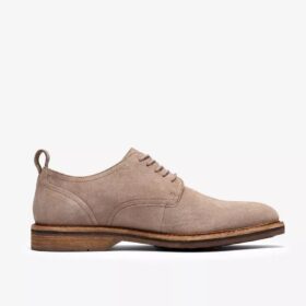 Aldwin Lace – gråa Oxfords i mocka för herrar