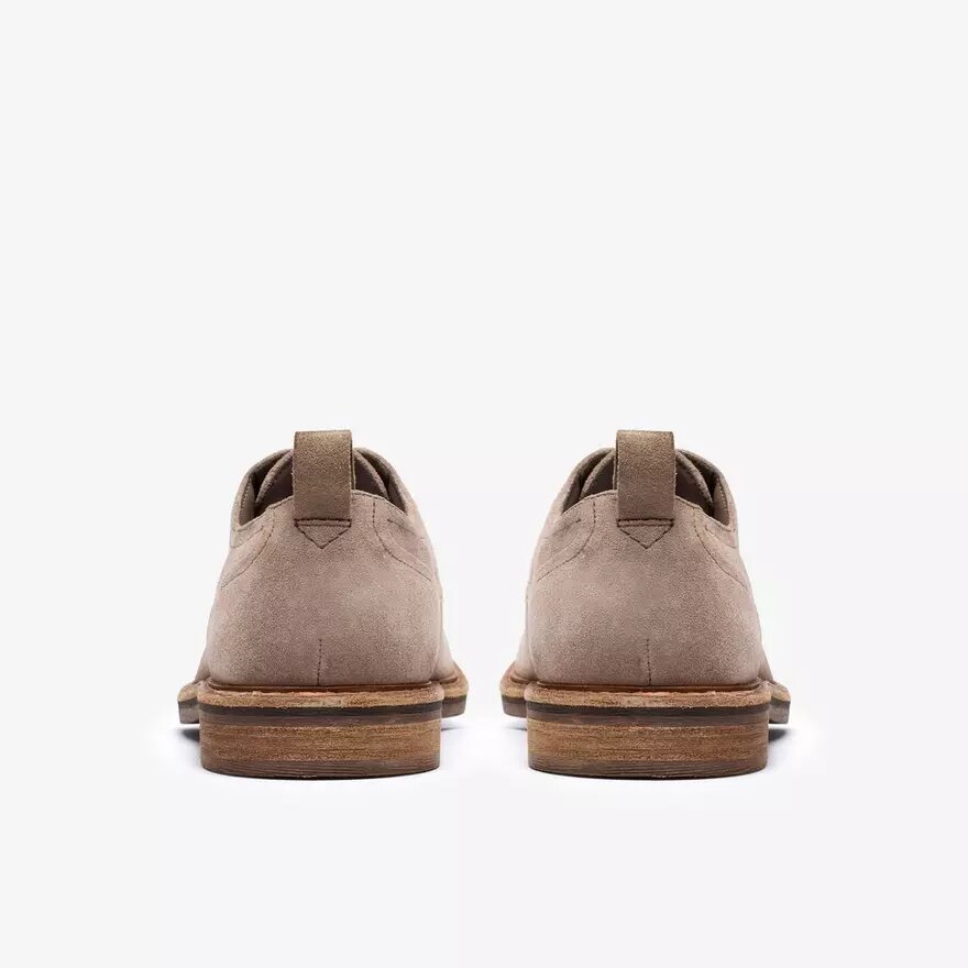 Aldwin Lace – gråa Oxfords i mocka för herrar Aldwin Lace – gråa Oxfords i mocka för herrar