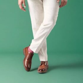 Aldwin Lace – Oxfords i brunt läder för herr