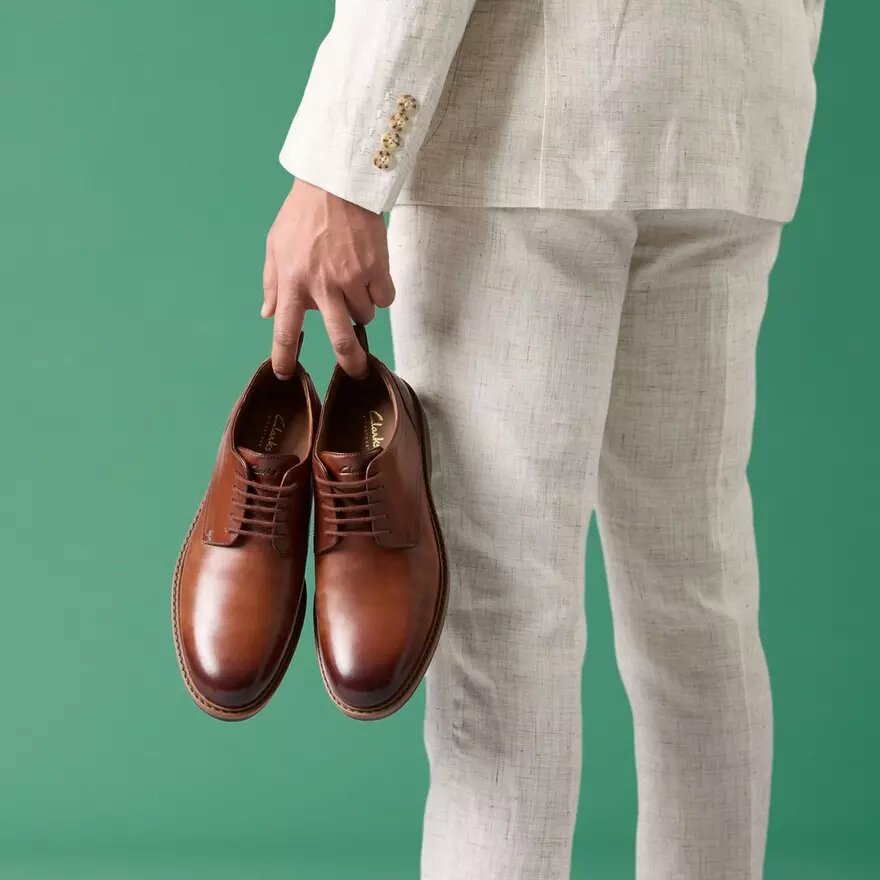 Aldwin Lace – Oxfords i brunt läder för herr Aldwin Lace – Oxfords i brunt läder för herr