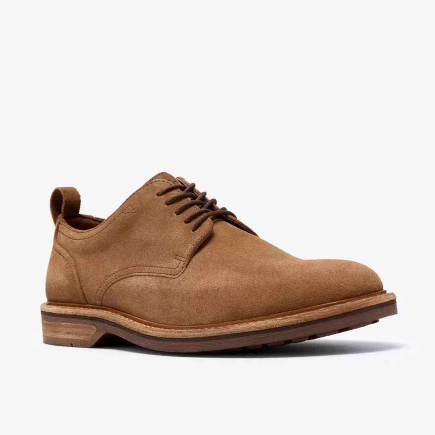 Aldwin Lace – oxfordskor i tanfärgat mocka för herrar Aldwin Lace – oxfordskor i tanfärgat mocka för herrar
