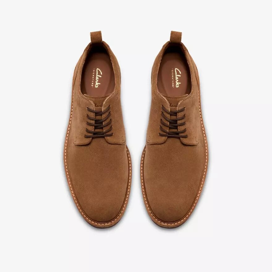 Aldwin Lace – oxfordskor i tanfärgat mocka för herrar Aldwin Lace – oxfordskor i tanfärgat mocka för herrar