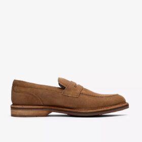 Aldwin Step-loafers i tanfärgat mocka för herrar