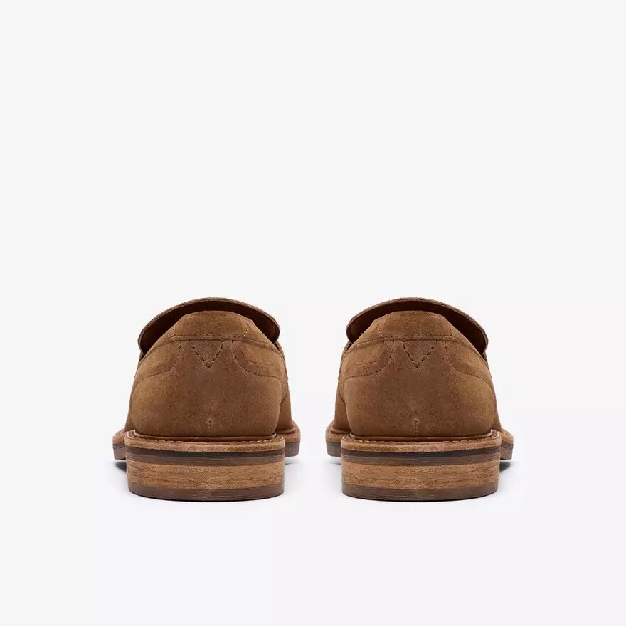 Aldwin Step-loafers i tanfärgat mocka för herrar Aldwin Step-loafers i tanfärgat mocka för herrar