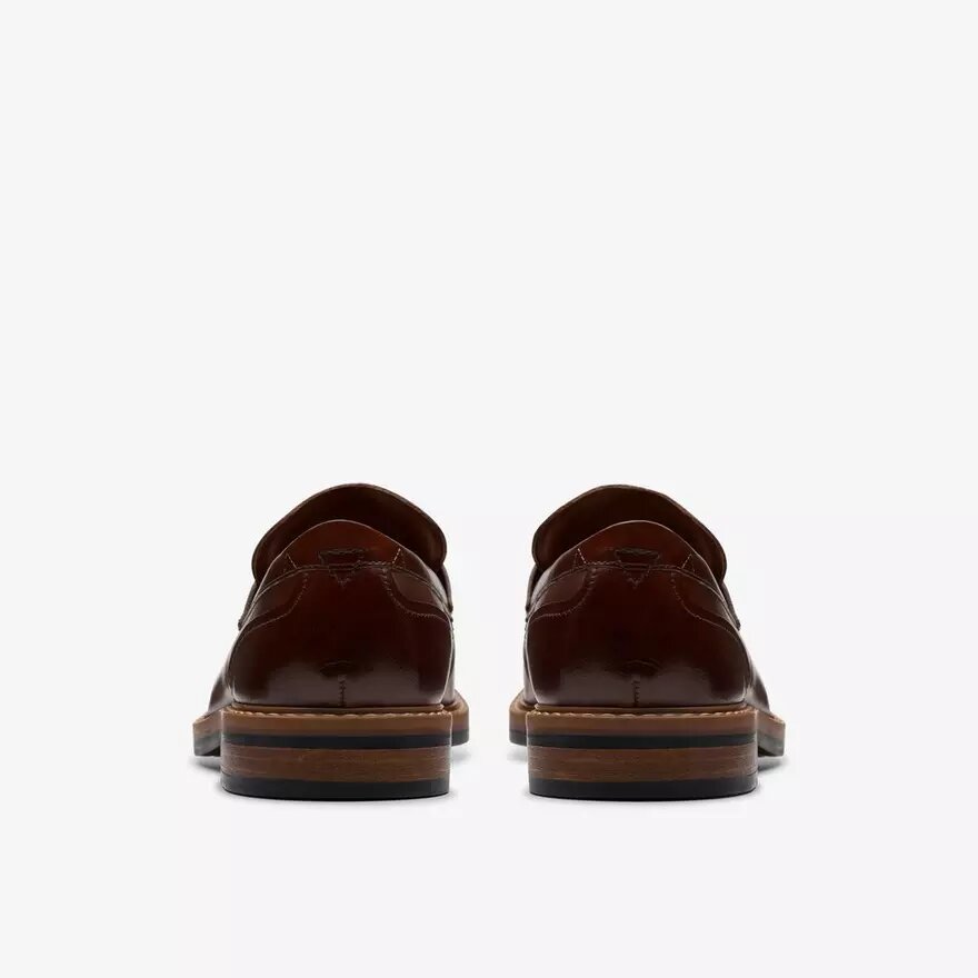 Aldwin Step Mid Loafers i brunt läder för herr Aldwin Step Mid Loafers i brunt läder för herr