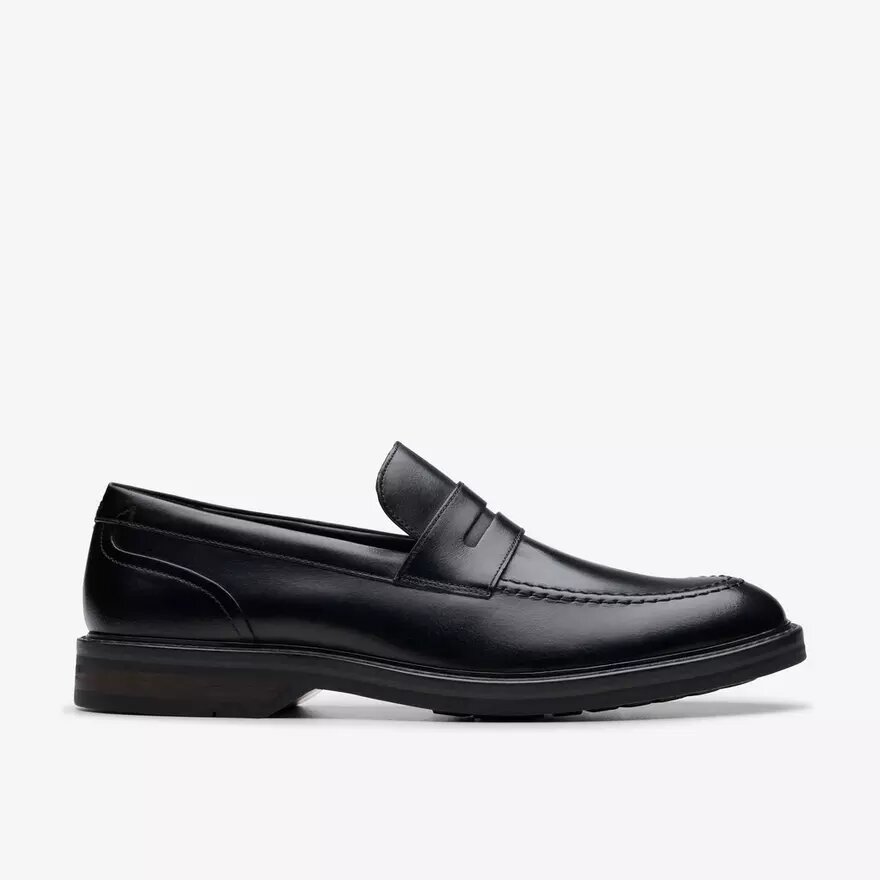 Aldwin Step – svarta läders Loafers för herrar Aldwin Step – svarta läders Loafers för herrar