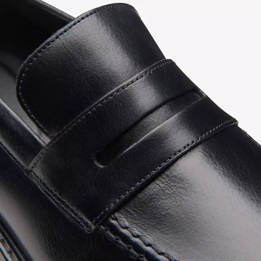 Aldwin Step – svarta läders Loafers för herrar Aldwin Step – svarta läders Loafers för herrar