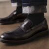 Aldwin Step – svarta läders Loafers för herrar Aldwin Step – svarta läders Loafers för herrar