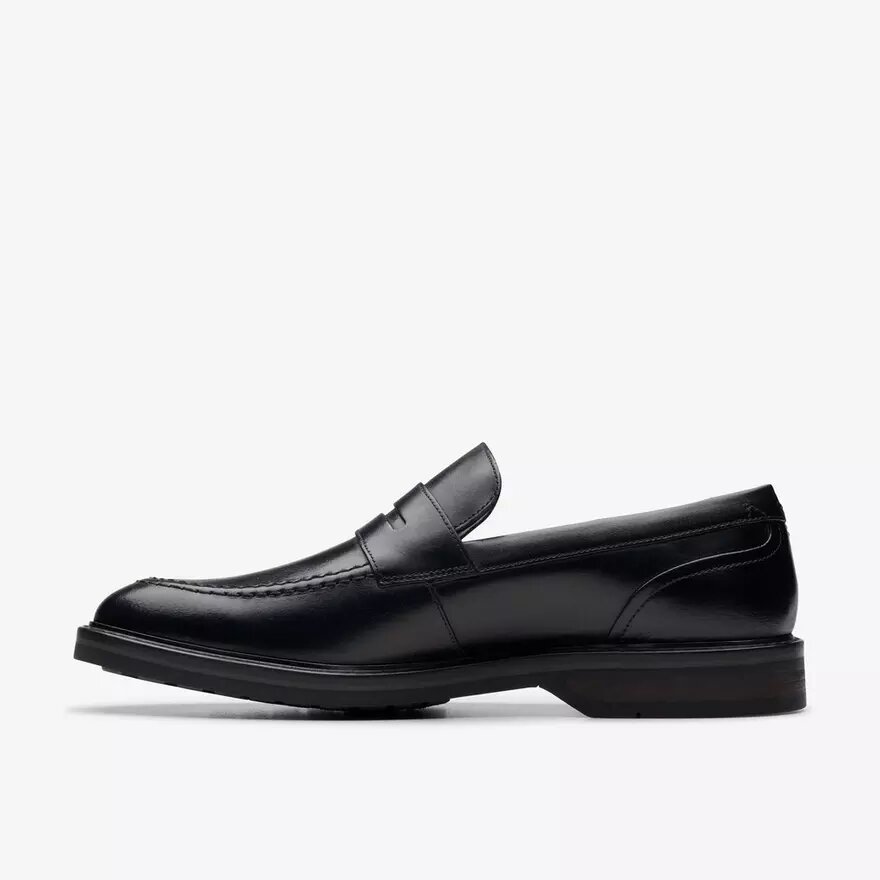 Aldwin Step – svarta läders Loafers för herrar Aldwin Step – svarta läders Loafers för herrar