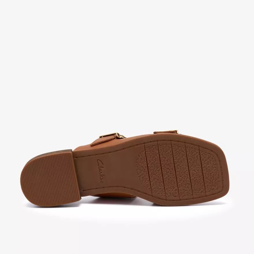 Ariany Bay – platta sandaler i brunt läder för damer Ariany Bay – platta sandaler i brunt läder för damer