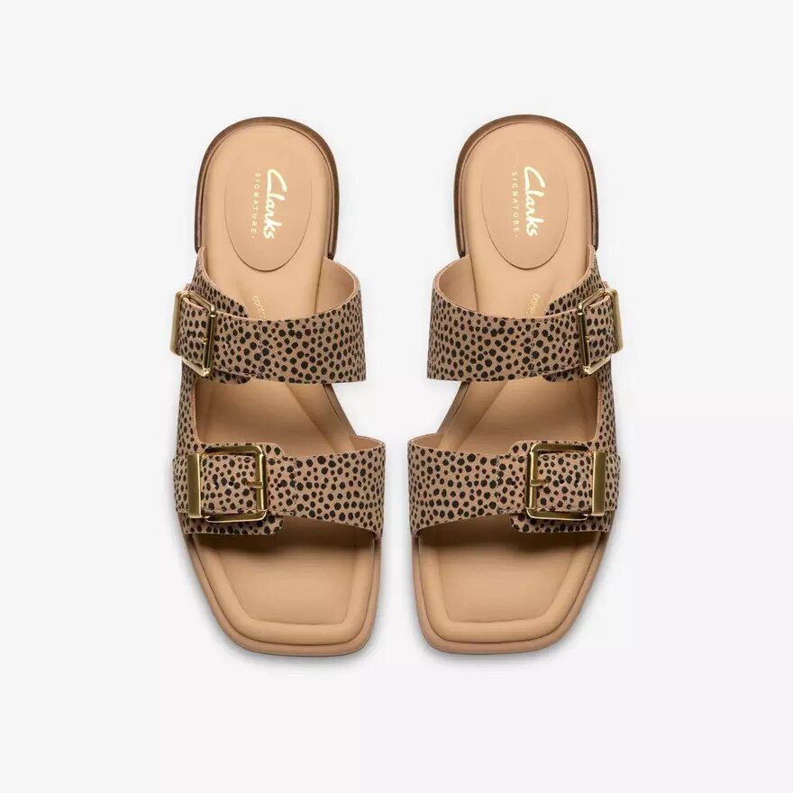 Ariany Bay platta sandaler med djurmönster för damer Ariany Bay platta sandaler med djurmönster för damer