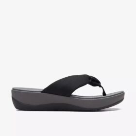 Arla Glison svarta Fabriccloudsteppers™-Flip-flops för dam