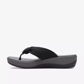 Arla Glison svarta Fabriccloudsteppers™-Flip-flops för dam