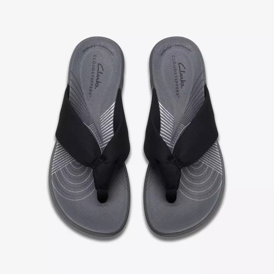 Arla Glison svarta Fabriccloudsteppers™-Flip-flops för dam Arla Glison svarta Fabriccloudsteppers™-Flip-flops för dam