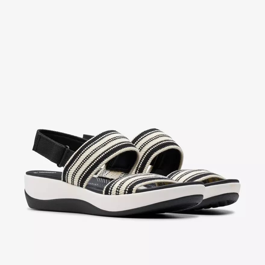 Arla Stroll svarta flerfärgade Cloudsteppers™-sandaler för dam Arla Stroll svarta flerfärgade Cloudsteppers™-sandaler för dam