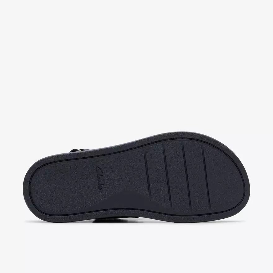 Arwell Glide svarta kombinerade platta sandaler för damer Arwell Glide svarta kombinerade platta sandaler för damer