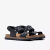 Arwell Glide svarta kombinerade platta sandaler för damer Arwell Glide svarta kombinerade platta sandaler för damer