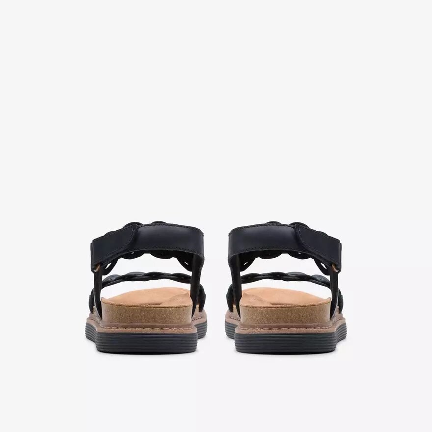 Arwell Glide svarta kombinerade platta sandaler för damer Arwell Glide svarta kombinerade platta sandaler för damer