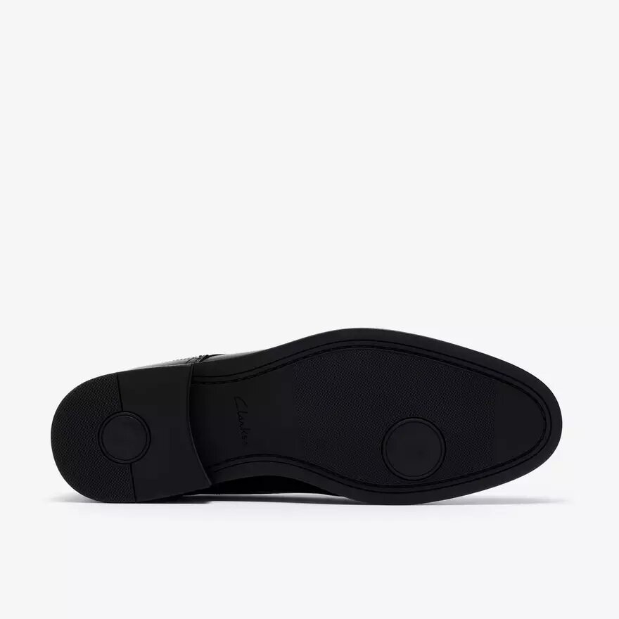Bowburn Cap – svart läderOxford för herr Bowburn Cap – svart läderOxford för herr