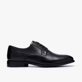 Bowburn Lace – svart läderOxford för herr
