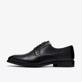 Bowburn Lace – svart läderOxford för herr