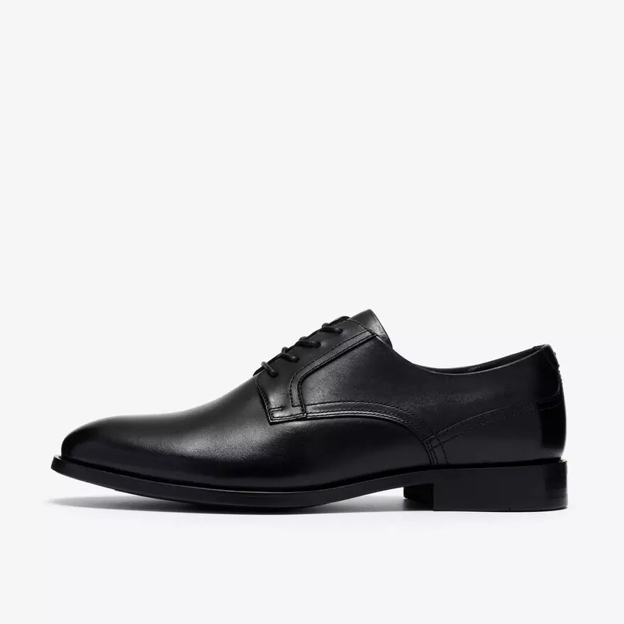 Bowburn Lace – svart läderOxford för herr Bowburn Lace – svart läderOxford för herr