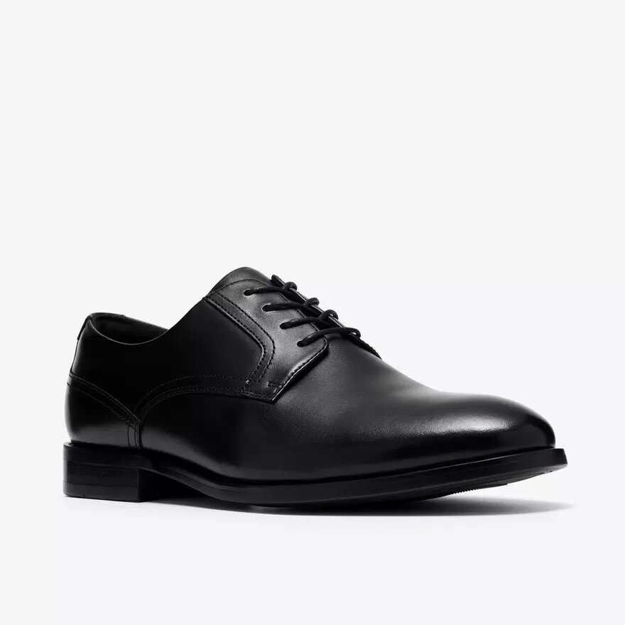 Bowburn Lace – svart läderOxford för herr Bowburn Lace – svart läderOxford för herr
