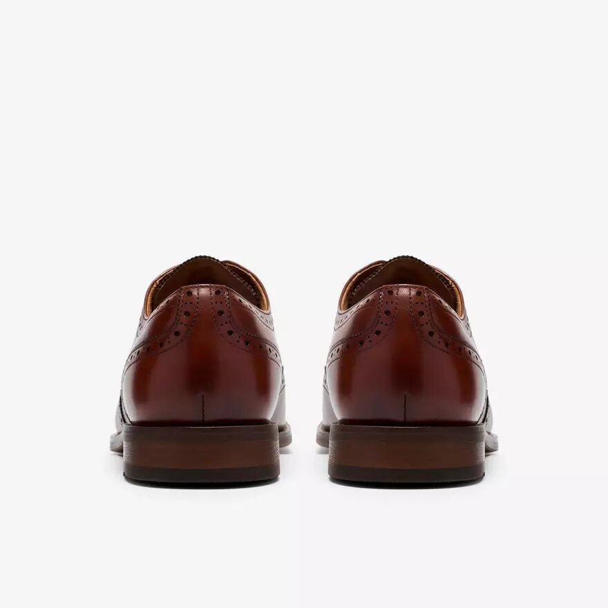 Bowburn Tip i brunt läder – Oxfords för herr Bowburn Tip i brunt läder – Oxfords för herr