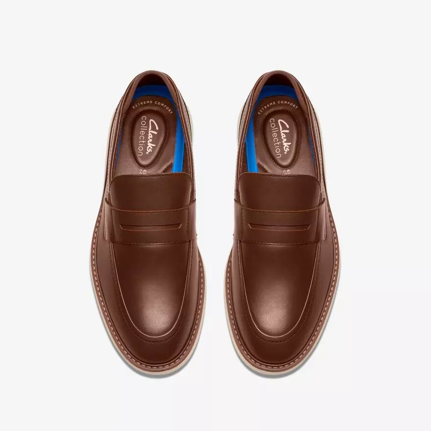 Brantin Loafer för herrar – loafers i brunt läder Brantin Loafer för herrar – loafers i brunt läder