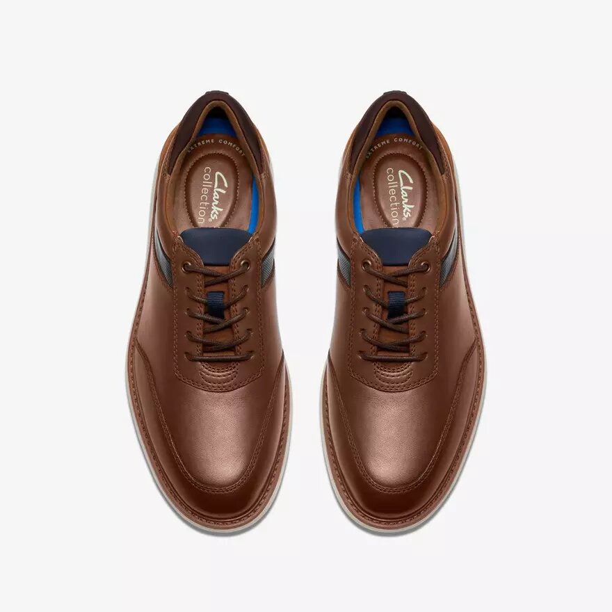 Brantin-Oxfords i brunt läder för herrar Brantin-Oxfords i brunt läder för herrar