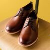 Brantin Plain mörkbruna läderOxfords för herr Brantin Plain mörkbruna läderOxfords för herr