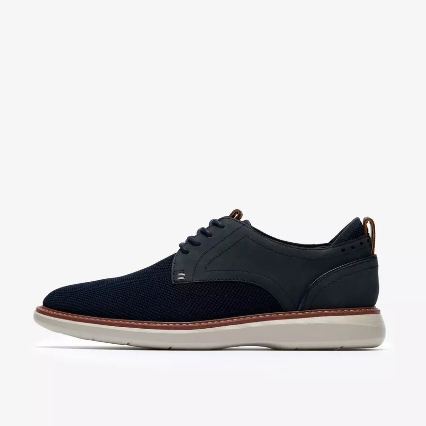 Brantin Plain Navy stickad derbysko för herr Brantin Plain Navy stickad derbysko för herr