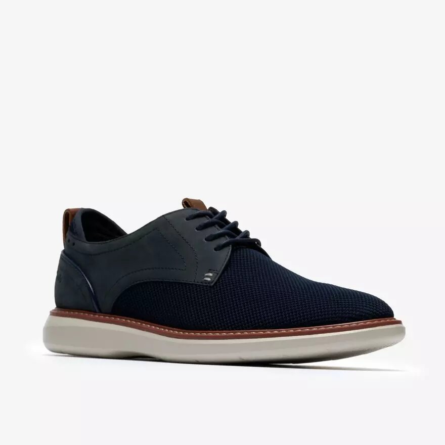 Brantin Plain Navy stickad derbysko för herr Brantin Plain Navy stickad derbysko för herr