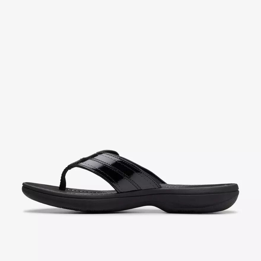 Breeze Reyna svarta lackade Cloudsteppers™-Flip-flops för damer Breeze Reyna svarta lackade Cloudsteppers™-Flip-flops för damer