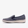 Breeze Sky Zoe – marinblå Slip-ons i canvas för damer Breeze Sky Zoe – marinblå Slip-ons i canvas för damer