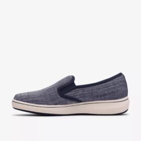 Breeze Sky Zoe – marinblå Slip-ons i canvas för damer