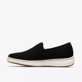 Breeze Sky Zoe – svarta Slip-ons i canvas för damer