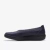 Breezesky Air Navy i textil för damer – Slip-ons
