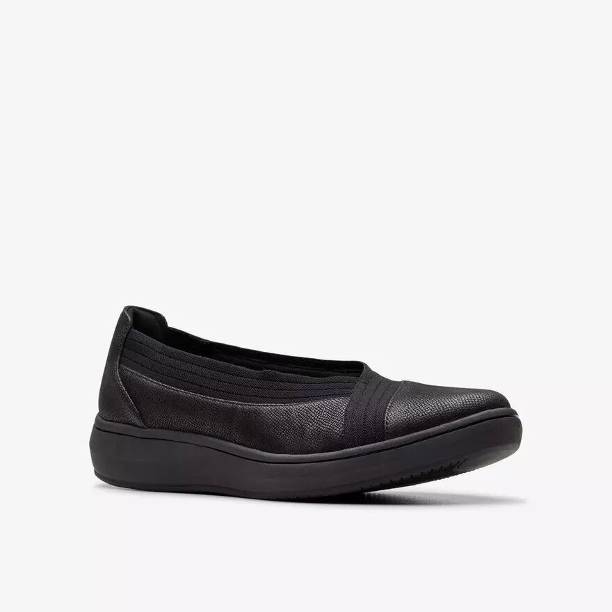 Breezesky Air svarta Slip-ons i textil för damer Breezesky Air svarta Slip-ons i textil för damer