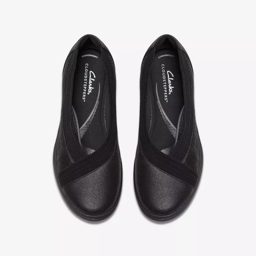Breezesky Air svarta Slip-ons i textil för damer Breezesky Air svarta Slip-ons i textil för damer