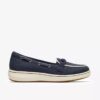 Breezesky Bay Navy Canvas Loafers för damer Breezesky Bay Navy Canvas Loafers för damer