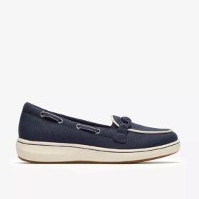Breezesky Bay Navy Canvas Loafers för damer