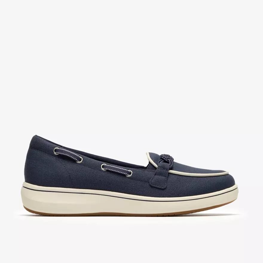 Breezesky Bay Navy Canvas Loafers för damer Breezesky Bay Navy Canvas Loafers för damer