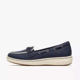Breezesky Bay Navy Canvas Loafers för damer